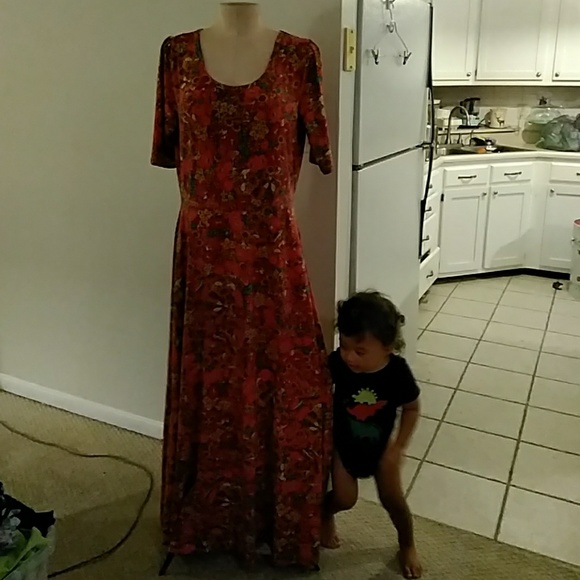 LuLaRoe Dresses & Skirts - Lularoe ladies floral maxi dress 3xl